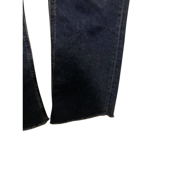 Loft Denim Bootcut Straight Leg Cowboy Rodeo Cropped Dark Wash Denim Jeans 28 - Picture 6 of 7